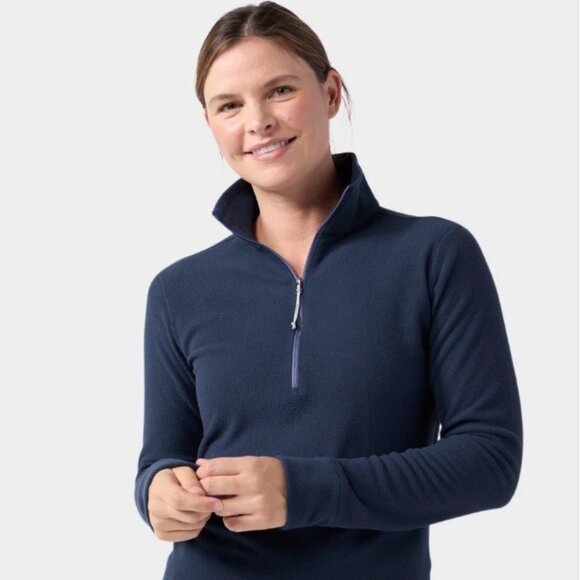 Stio Turpin Fleece Half-Zip Sweater Women’s Medium Mountain Shadow Blue - Picture 1 of 8
